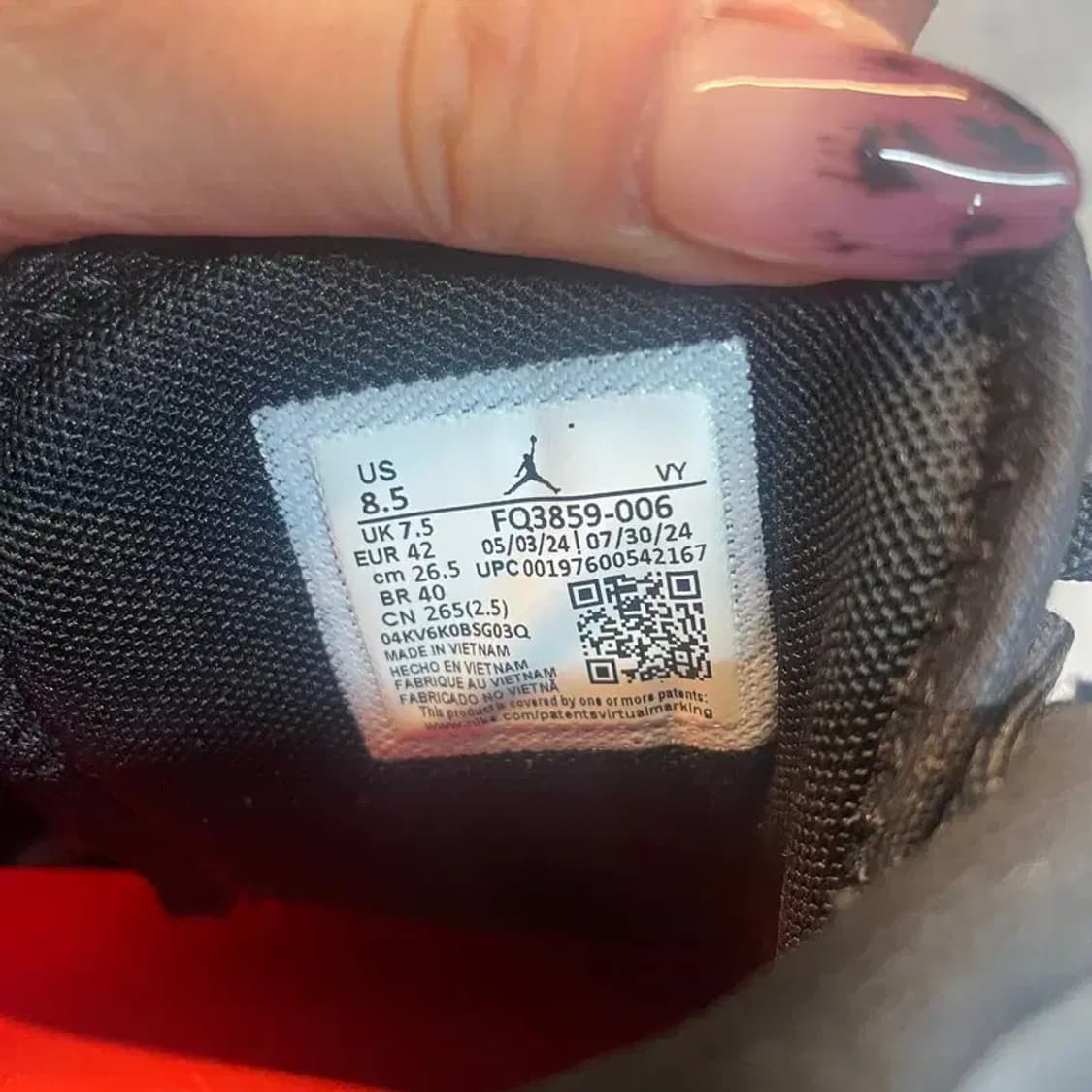 265 나이키 조던 에어 시리즈 Pf 블러드라인 농구화 상품이미지7