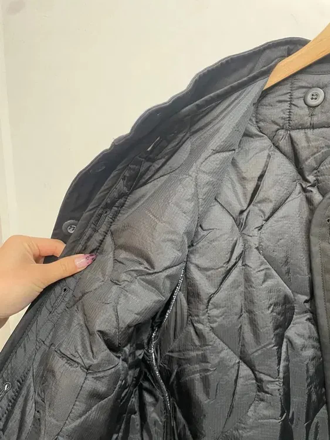 스몰 미사용 라퍼지스토어 코튼 내피 자켓 블랙 상품이미지7