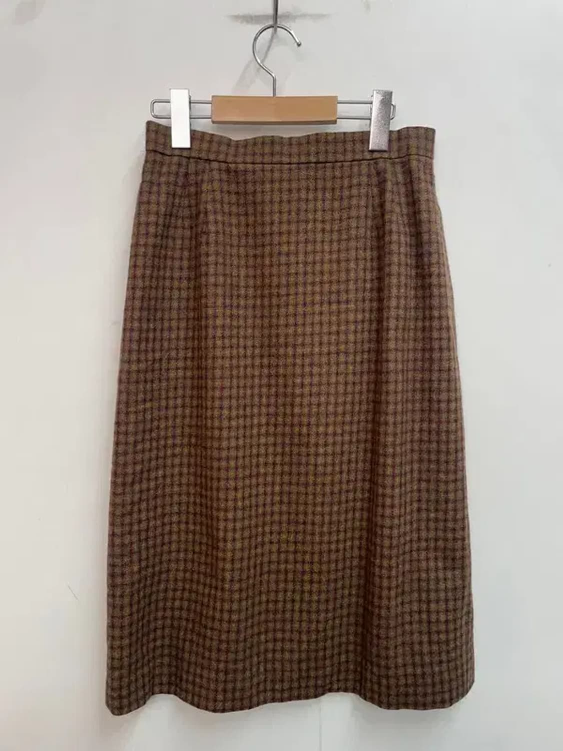 코디세트 jpn 여자 울 체크 자켓 스커트 셋업 상품이미지10