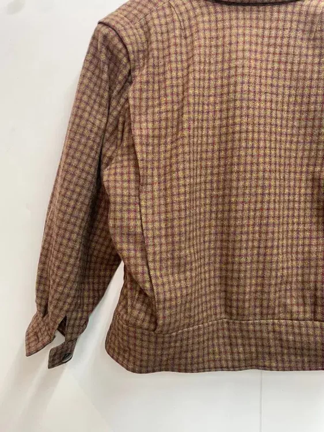 코디세트 jpn 여자 울 체크 자켓 스커트 셋업 상품이미지6