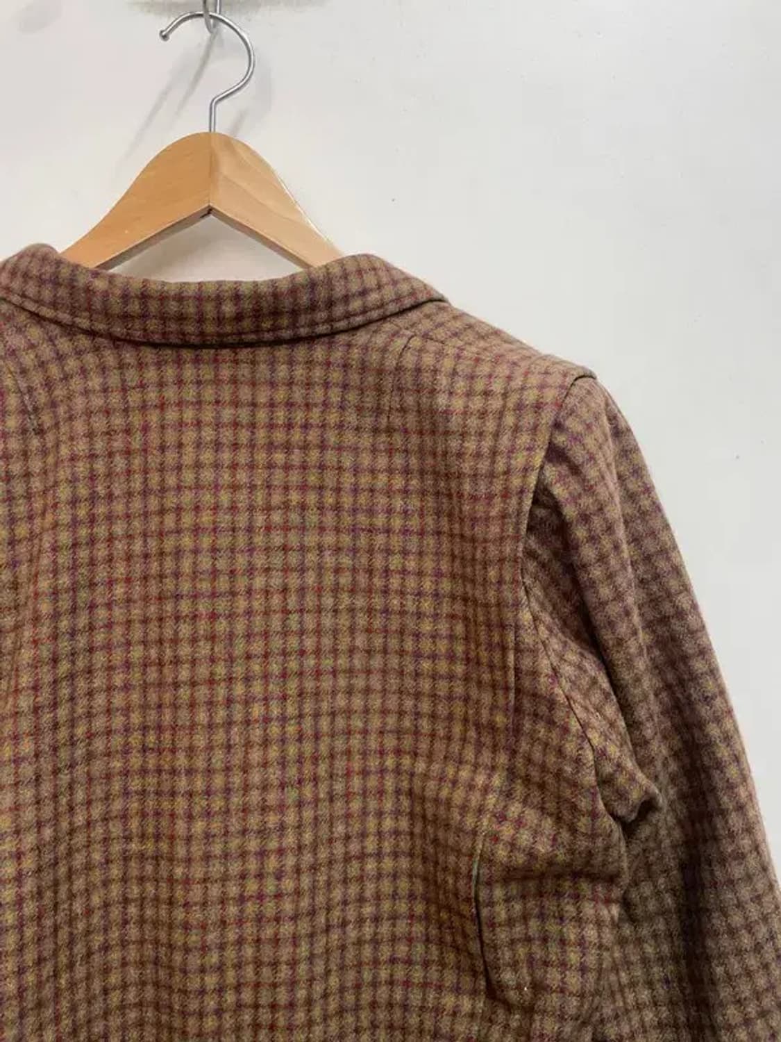 코디세트 jpn 여자 울 체크 자켓 스커트 셋업 상품이미지7