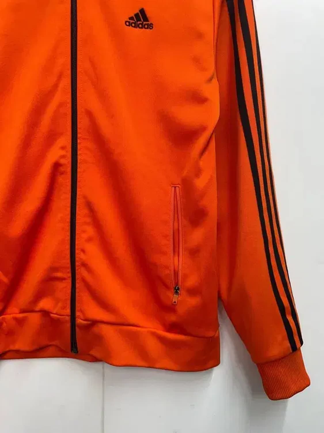 100 아디다스 og 미니멀 삼선 트랙탑 져지 오렌지 상품이미지3