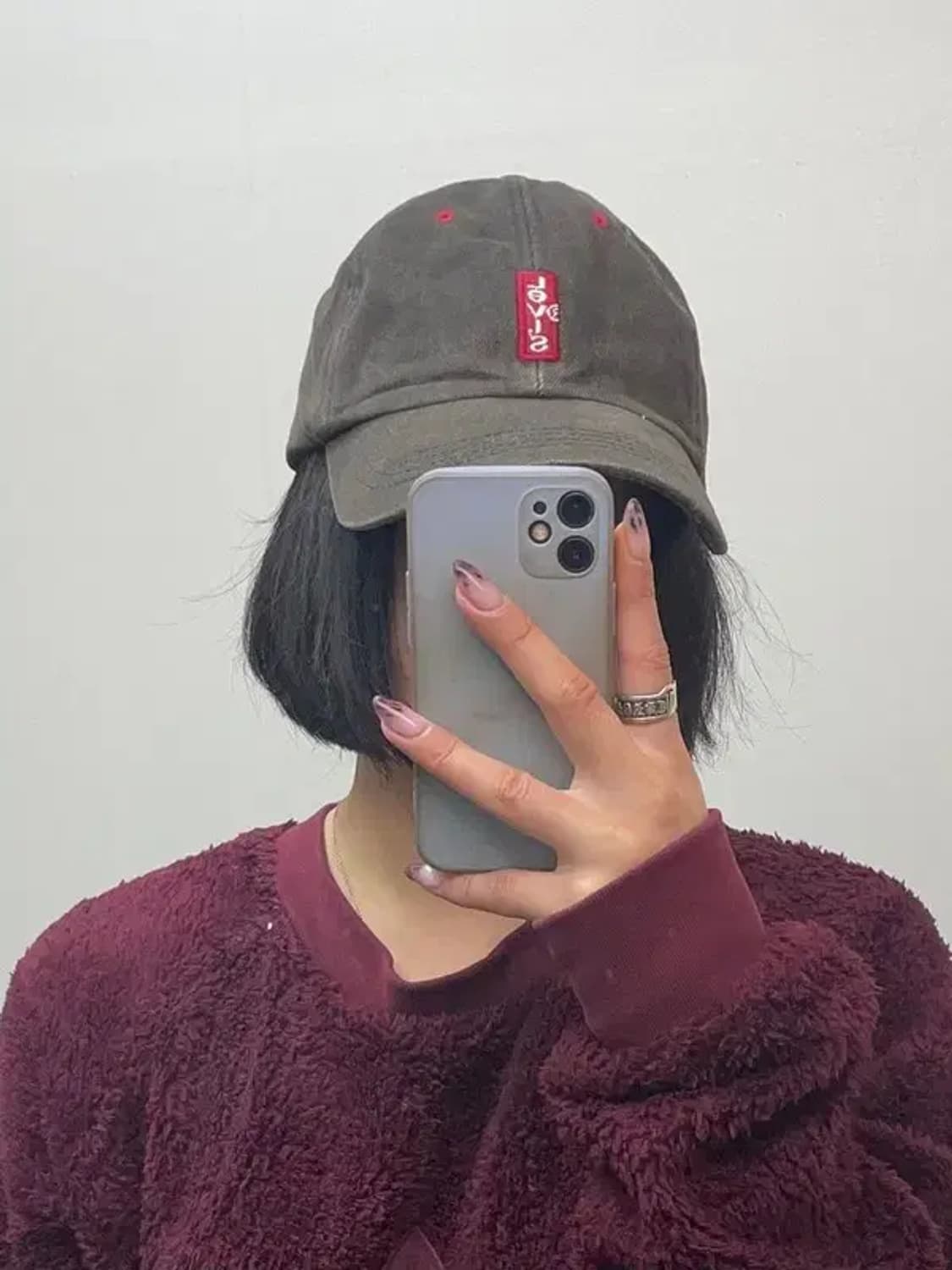 os 리바이스 로고 블랙 빈티지 볼캡 모자 상품이미지1