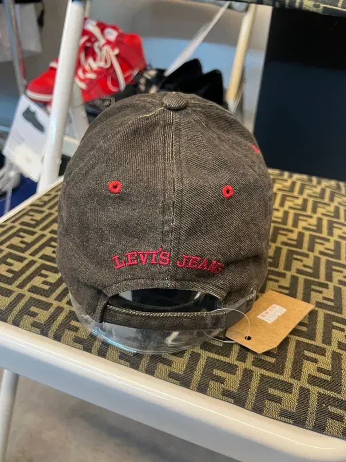 os 리바이스 로고 블랙 빈티지 볼캡 모자 상품이미지4