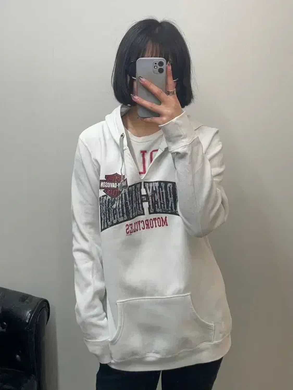 xl 할리 데이비슨 박프리 화이트 올드스쿨 상품이미지1