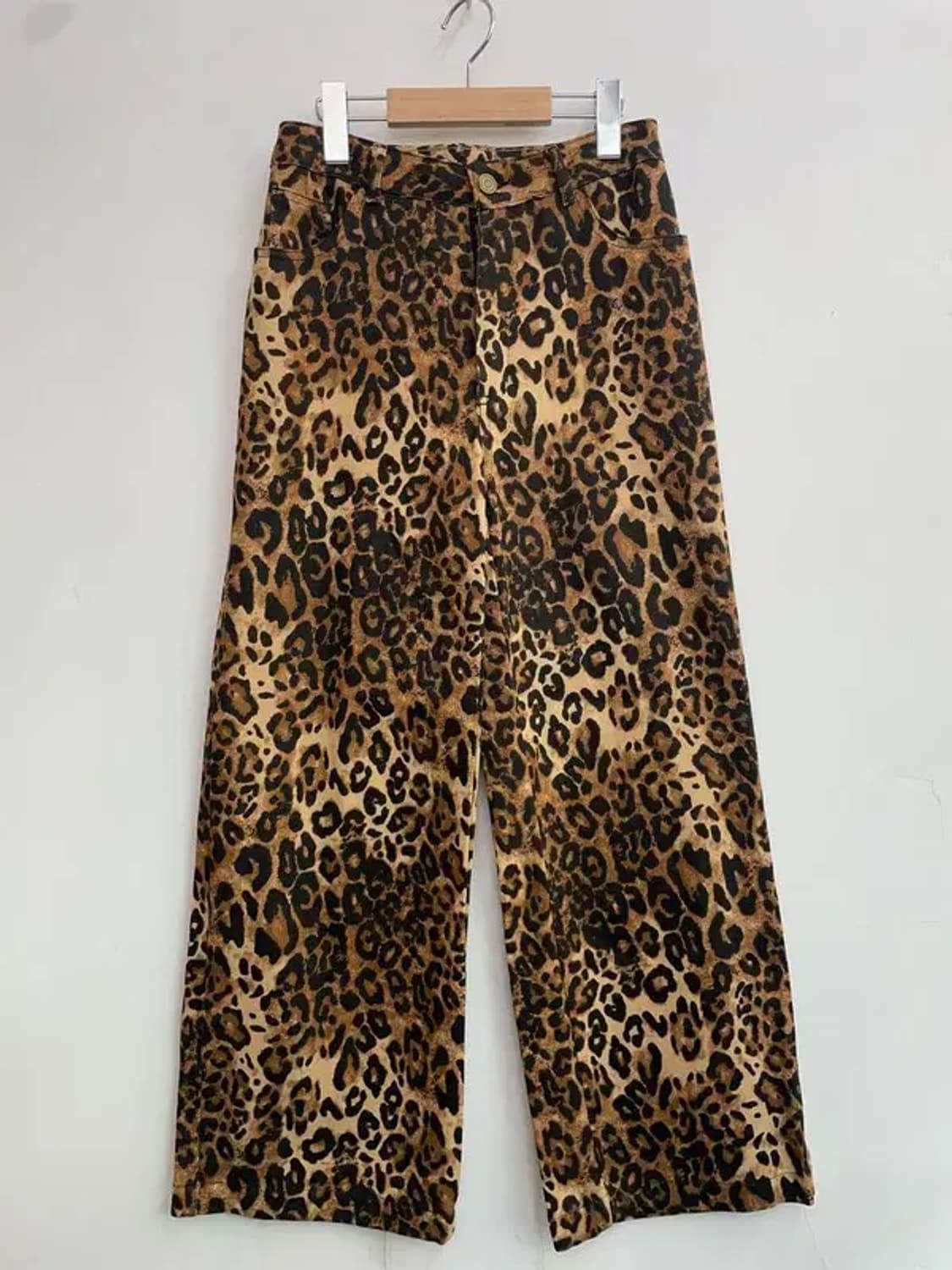 xs 새상품 cider 레오파드 와이드 팬츠 상품이미지2