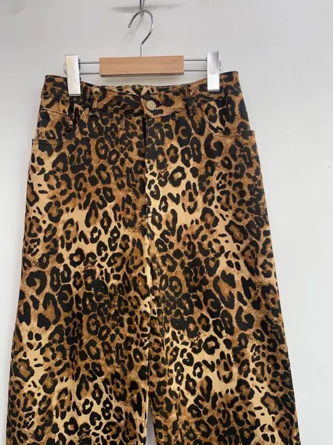 xs 새상품 cider 레오파드 와이드 팬츠 상품이미지4