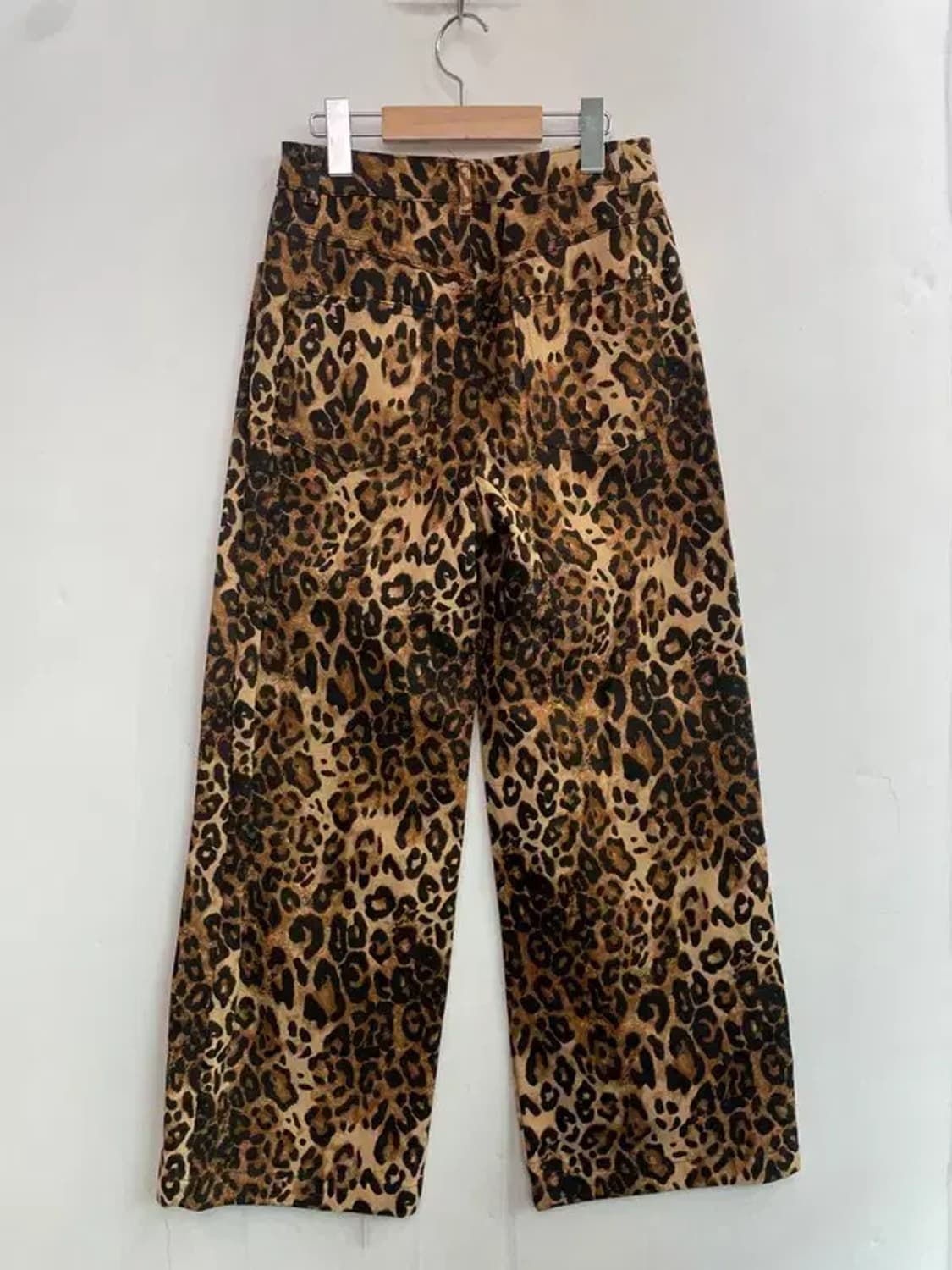 xs 새상품 cider 레오파드 와이드 팬츠 상품이미지7
