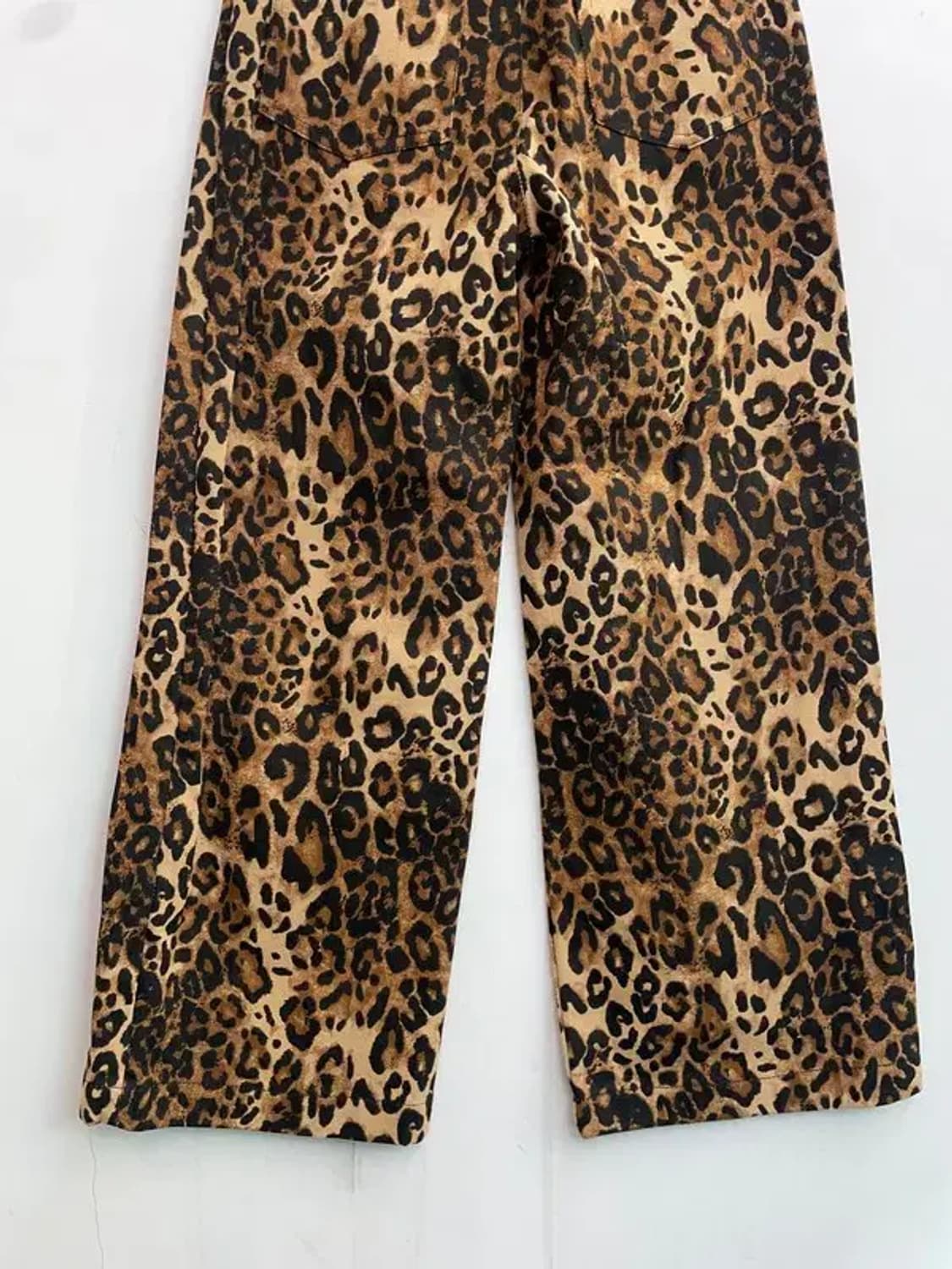 xs 새상품 cider 레오파드 와이드 팬츠 상품이미지8