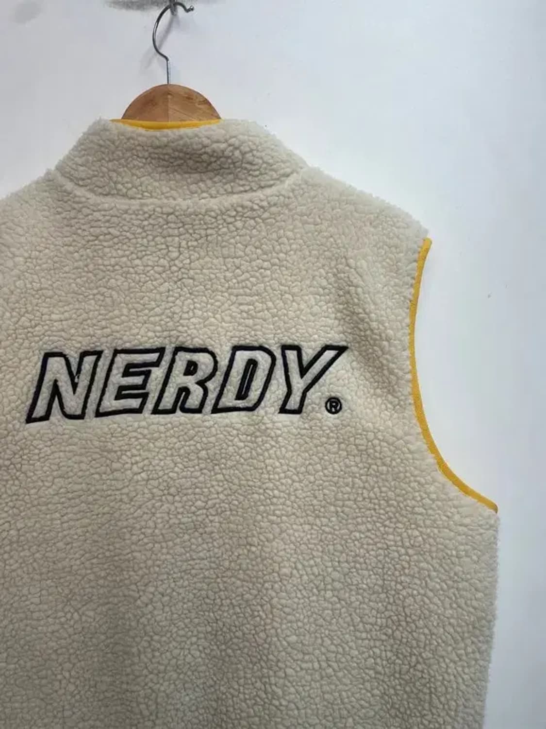 널디 NERDY아이보리 퍼플 쉐르파 베스트 상품이미지10