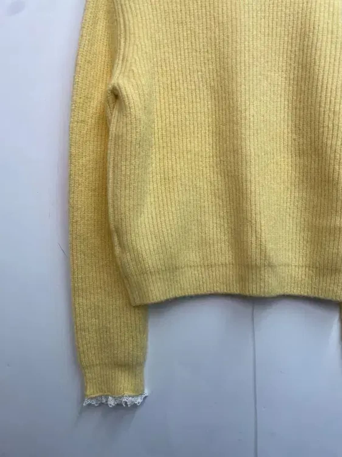 프리 wooha 새상품 여자 진주 레이스 가디건 니트 상품이미지9