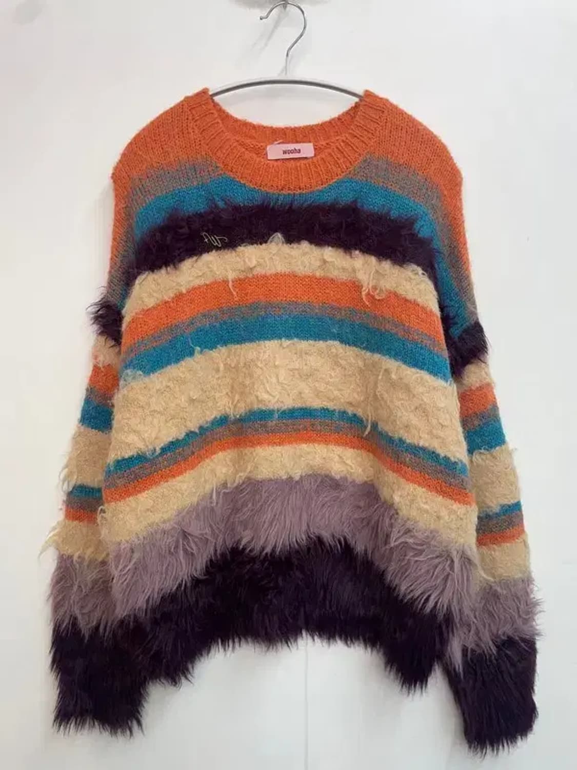 프리 새상품 wooha 스트라이프 니트 상품이미지2