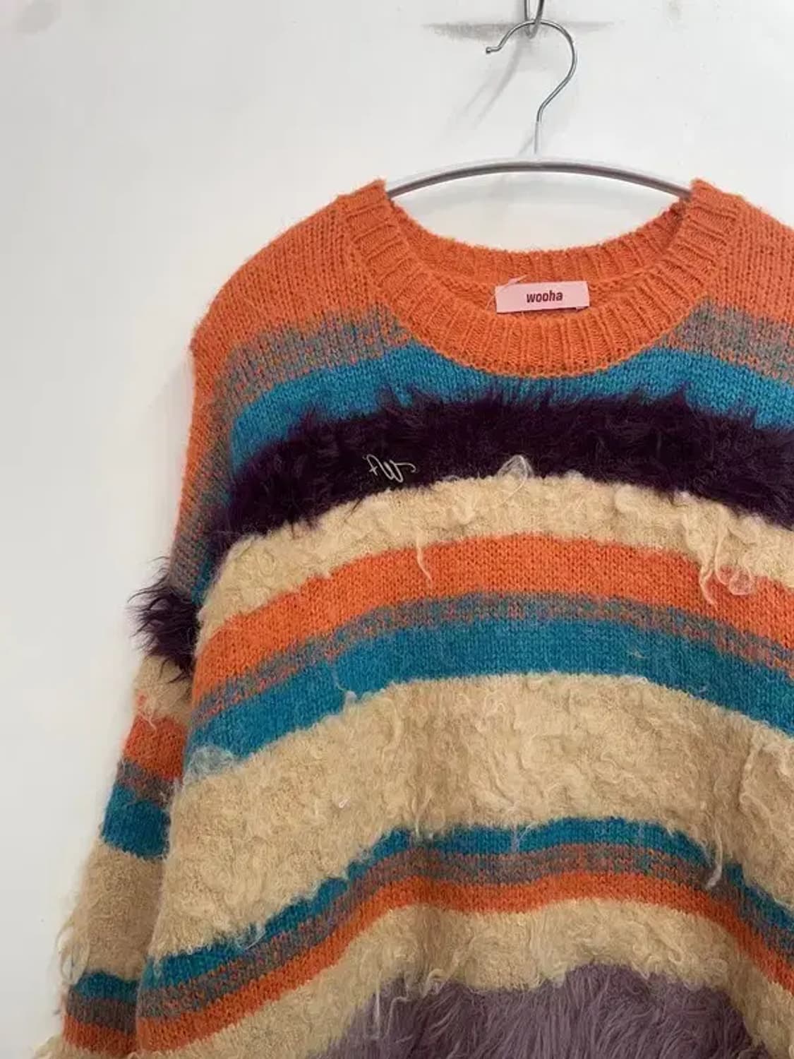 프리 새상품 wooha 스트라이프 니트 상품이미지4