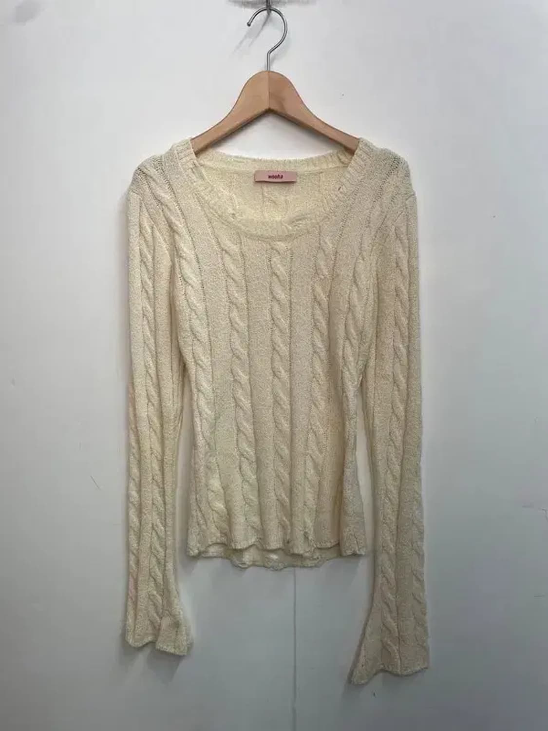 스몰 새상품 wooha 여자 꽈배기 니트 상품이미지2