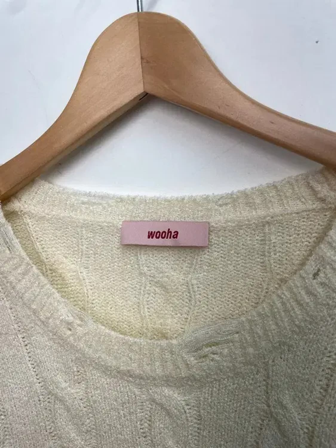 스몰 새상품 wooha 여자 꽈배기 니트 상품이미지5