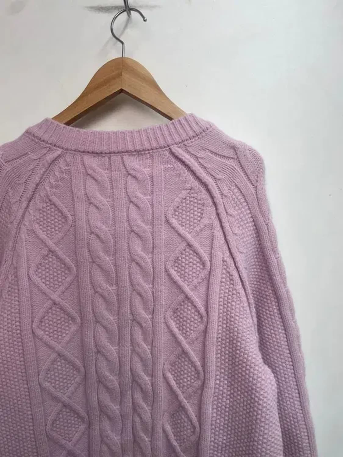 프리 wooha 새상품 보카시 꽈배기 니트 퍼플 상품이미지10