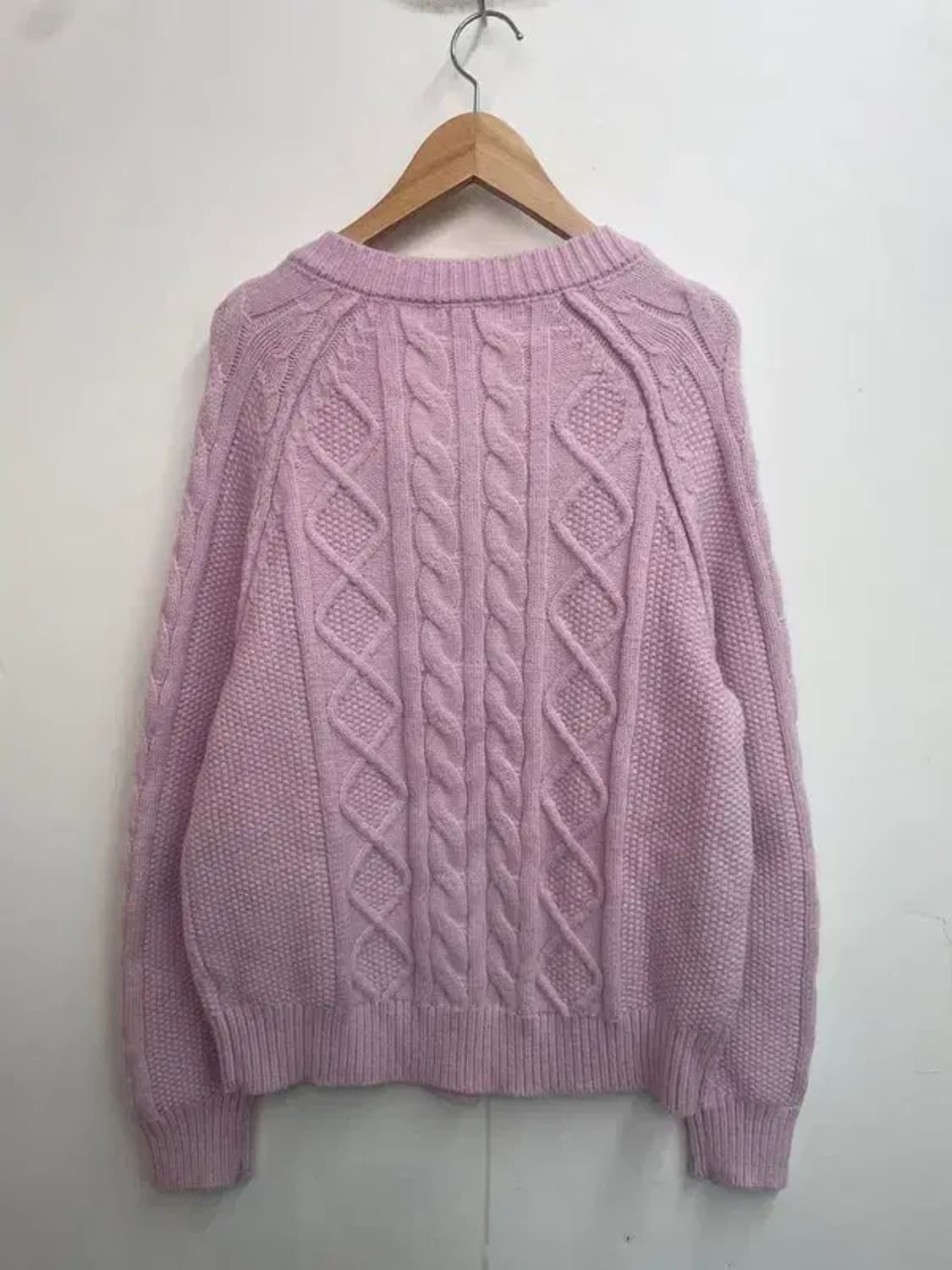 프리 wooha 새상품 보카시 꽈배기 니트 퍼플 상품이미지8