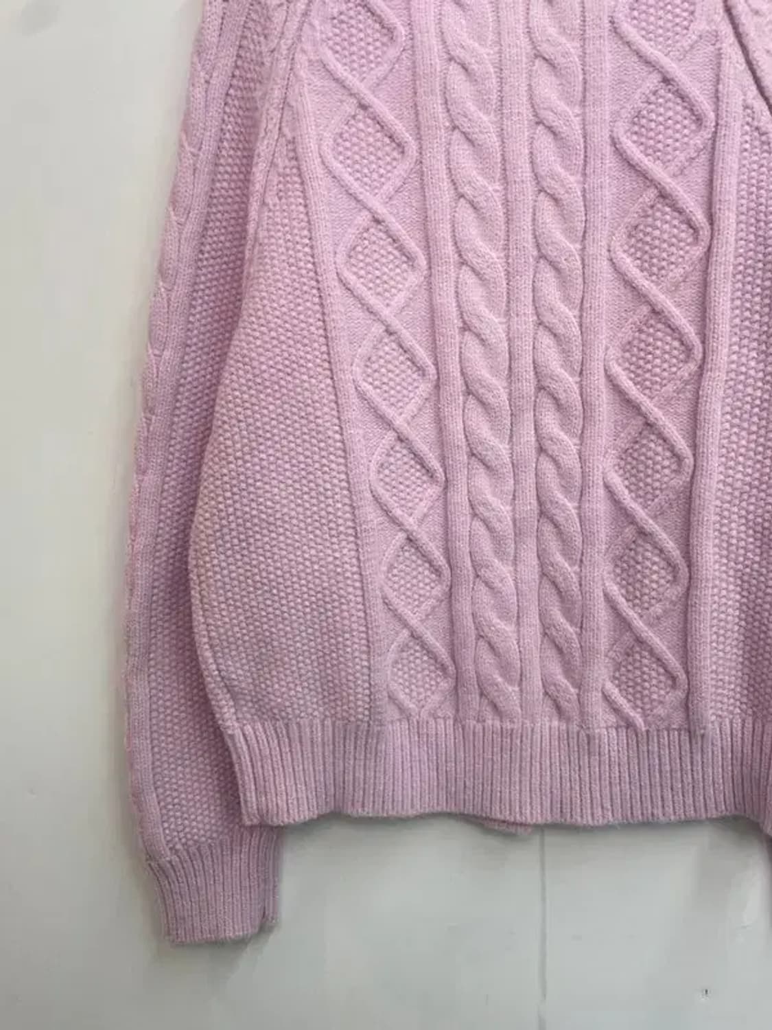 프리 wooha 새상품 보카시 꽈배기 니트 퍼플 상품이미지9