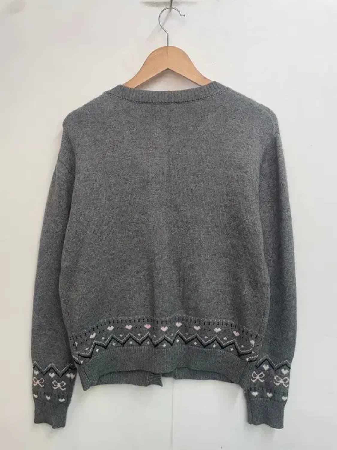 프리 새상품 wooha 그레이 라운드넥 가디건 상품이미지8