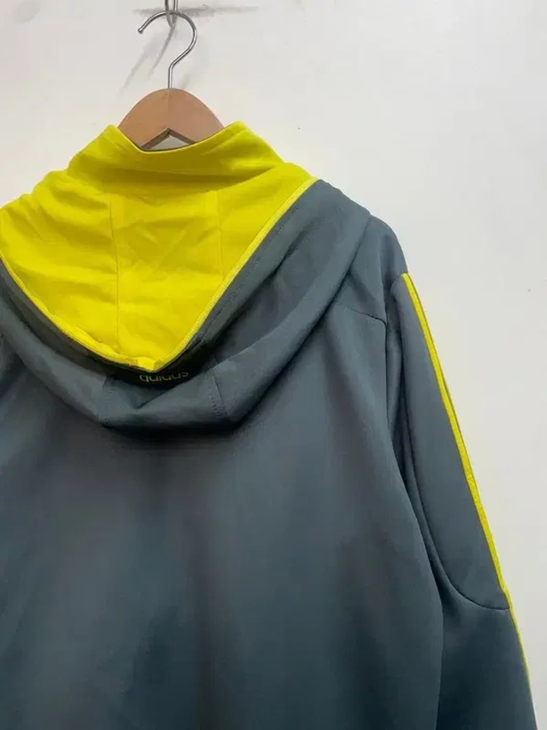 라지 아디다스 스포츠 삼선 로고 후드집업 트레이닝탑 져지 상품이미지10