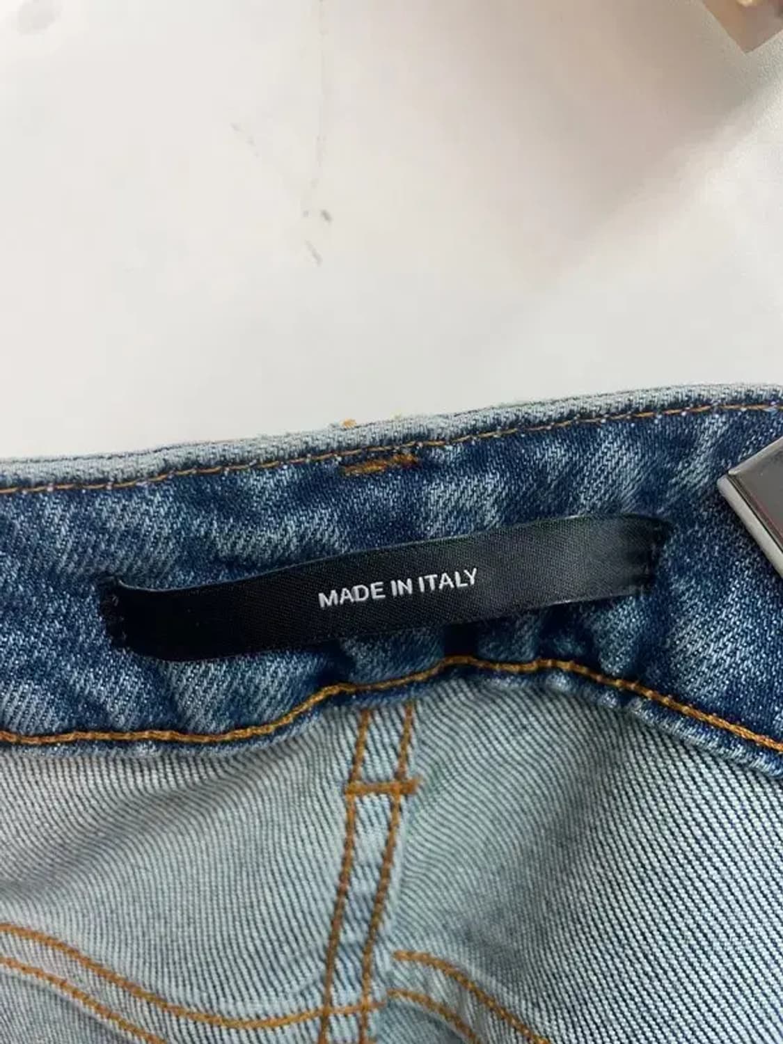 30 새상품 하이쿠레 데미지 워싱 슬림핏 청바지 팬츠 상품이미지5