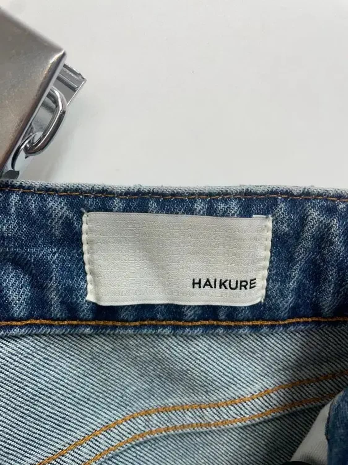 30 새상품 하이쿠레 데미지 워싱 슬림핏 청바지 팬츠 상품이미지6