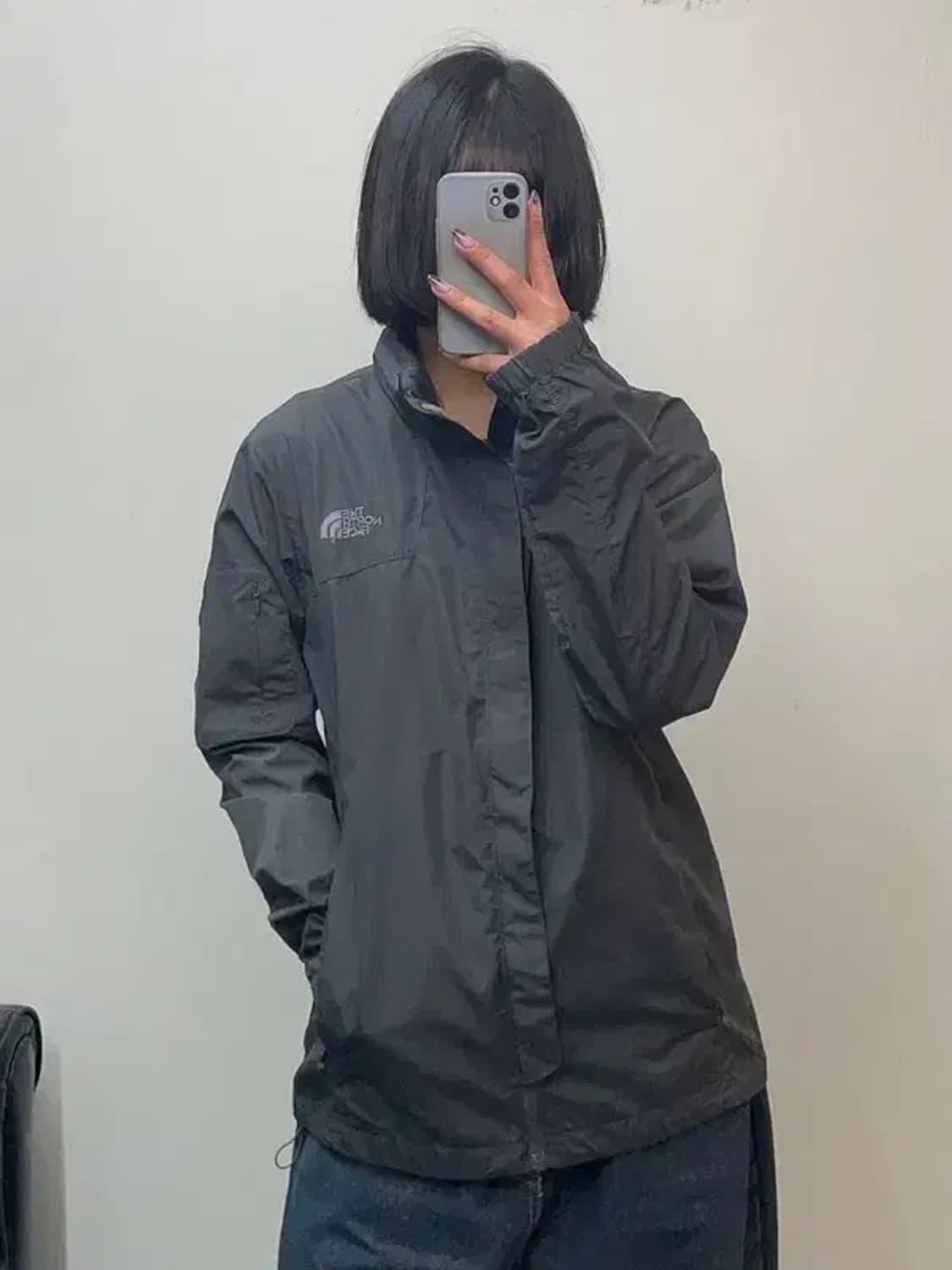 미디움 노스페이스 나일론 윈드러너 바람막이 자켓 상품이미지1