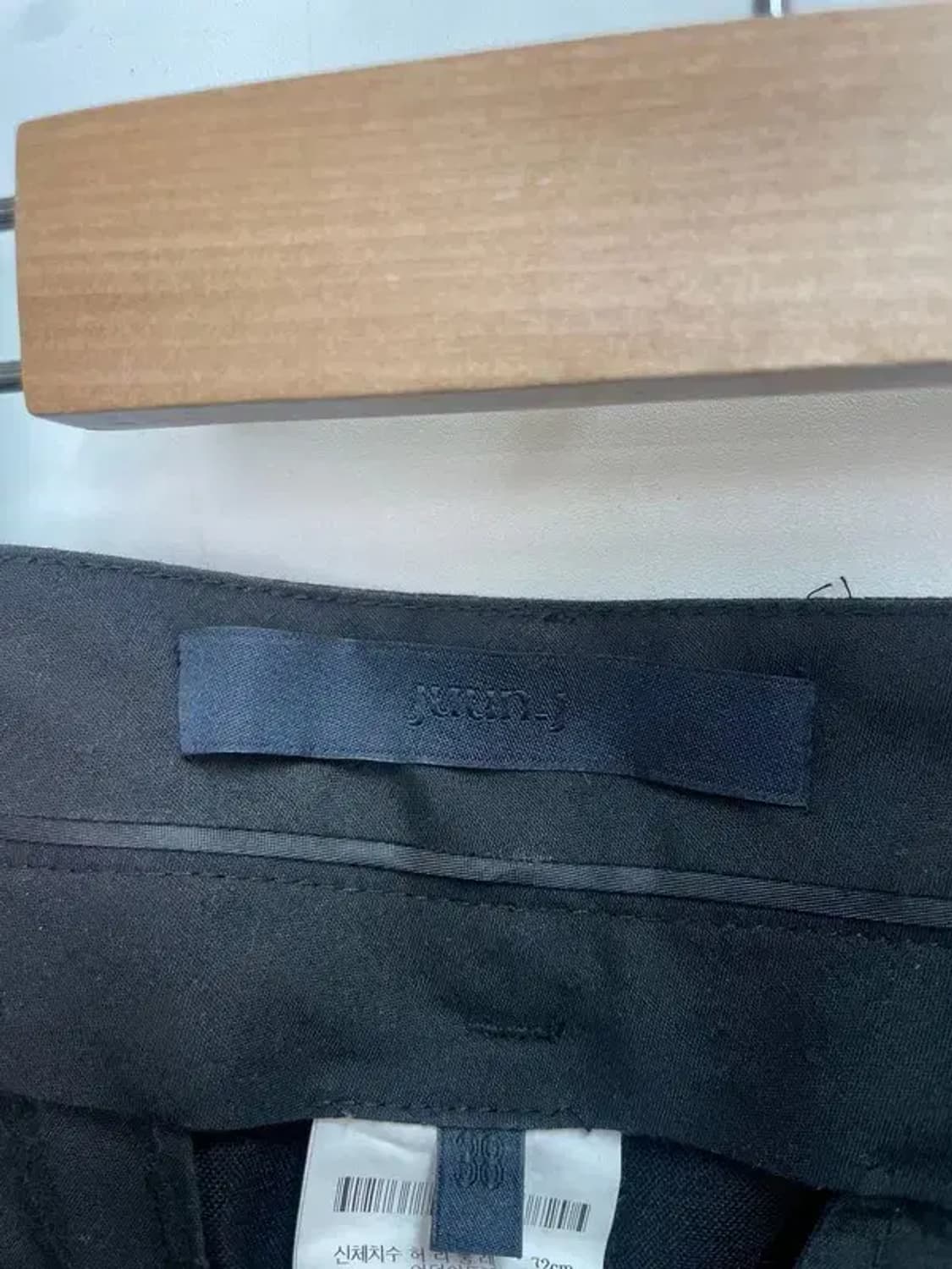 38 준지 22ss 블랙 카고 밴딩 조거 팬츠 상품이미지5