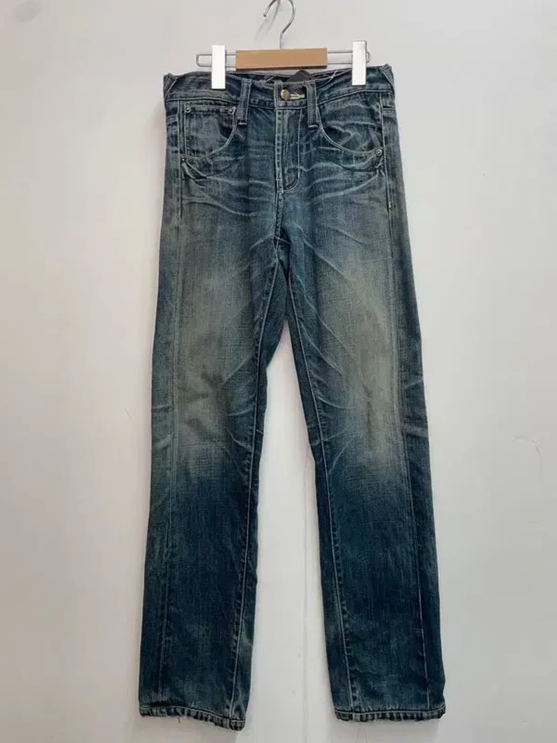 26 에비수 올드스쿨 워싱 데미지진 청바지 상품이미지2