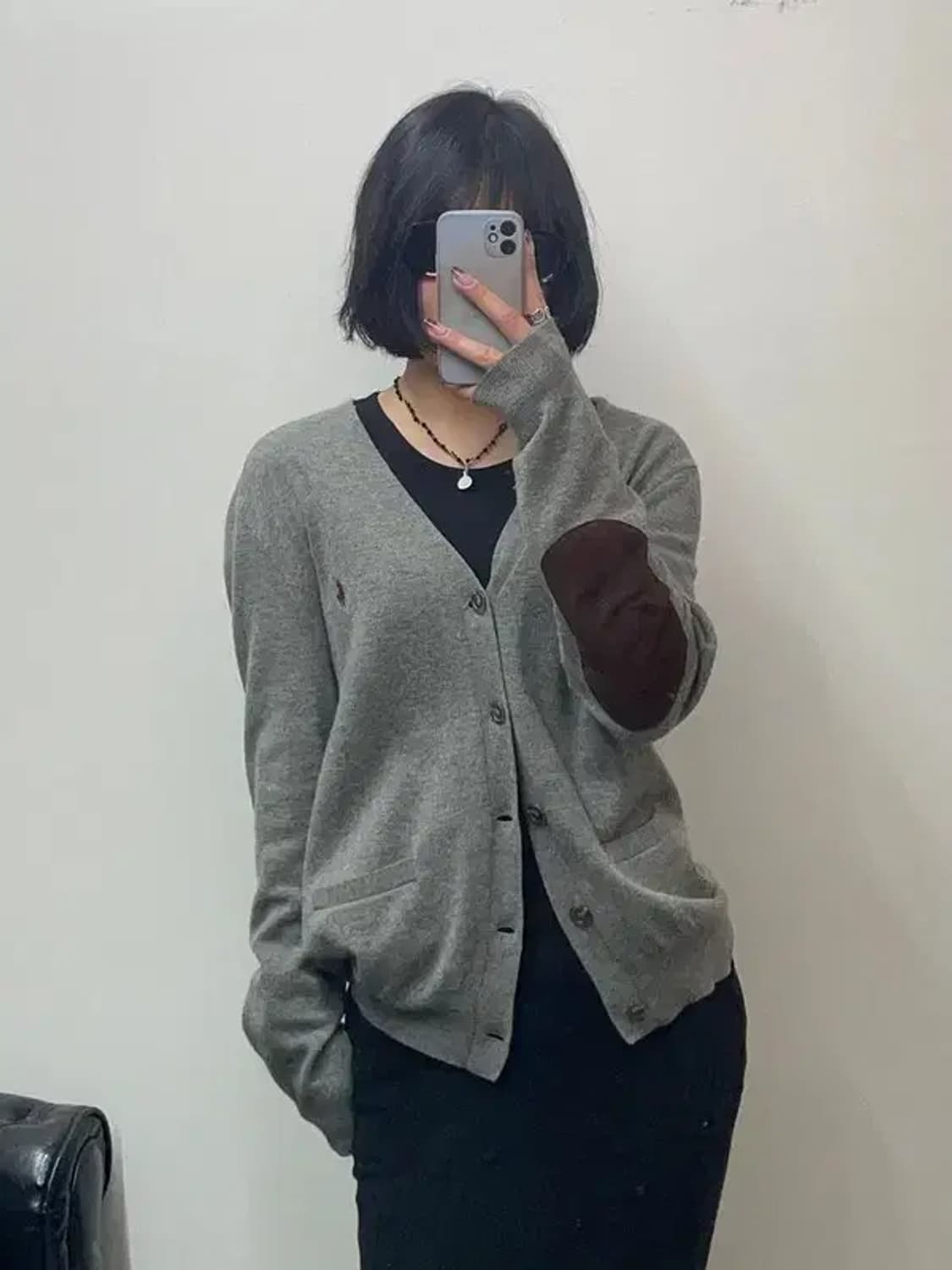 미디움 폴로랄프로렌 모 그레이 가디건 상품이미지1