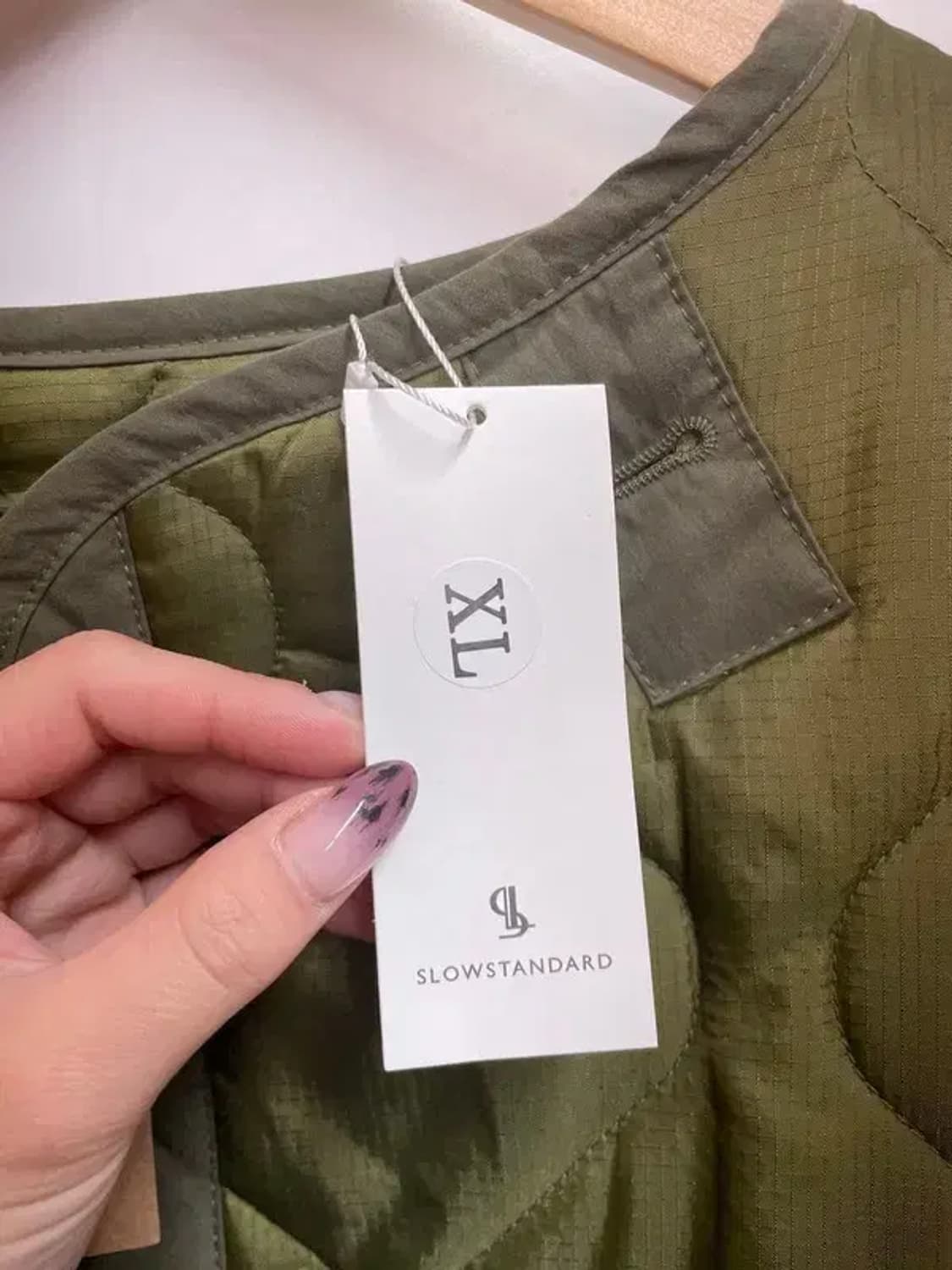 xl 새상품 슬로우 스탠다드 퀼팅 자켓 누빔깔깔이 상품이미지6