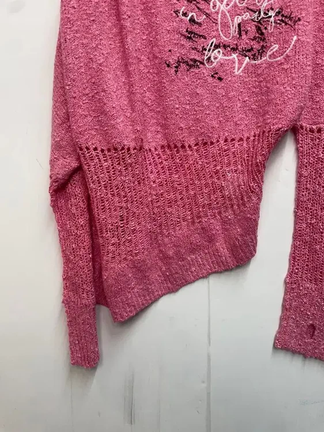 스몰 새상품 wooha 여자 언발란스 니트 상품이미지3