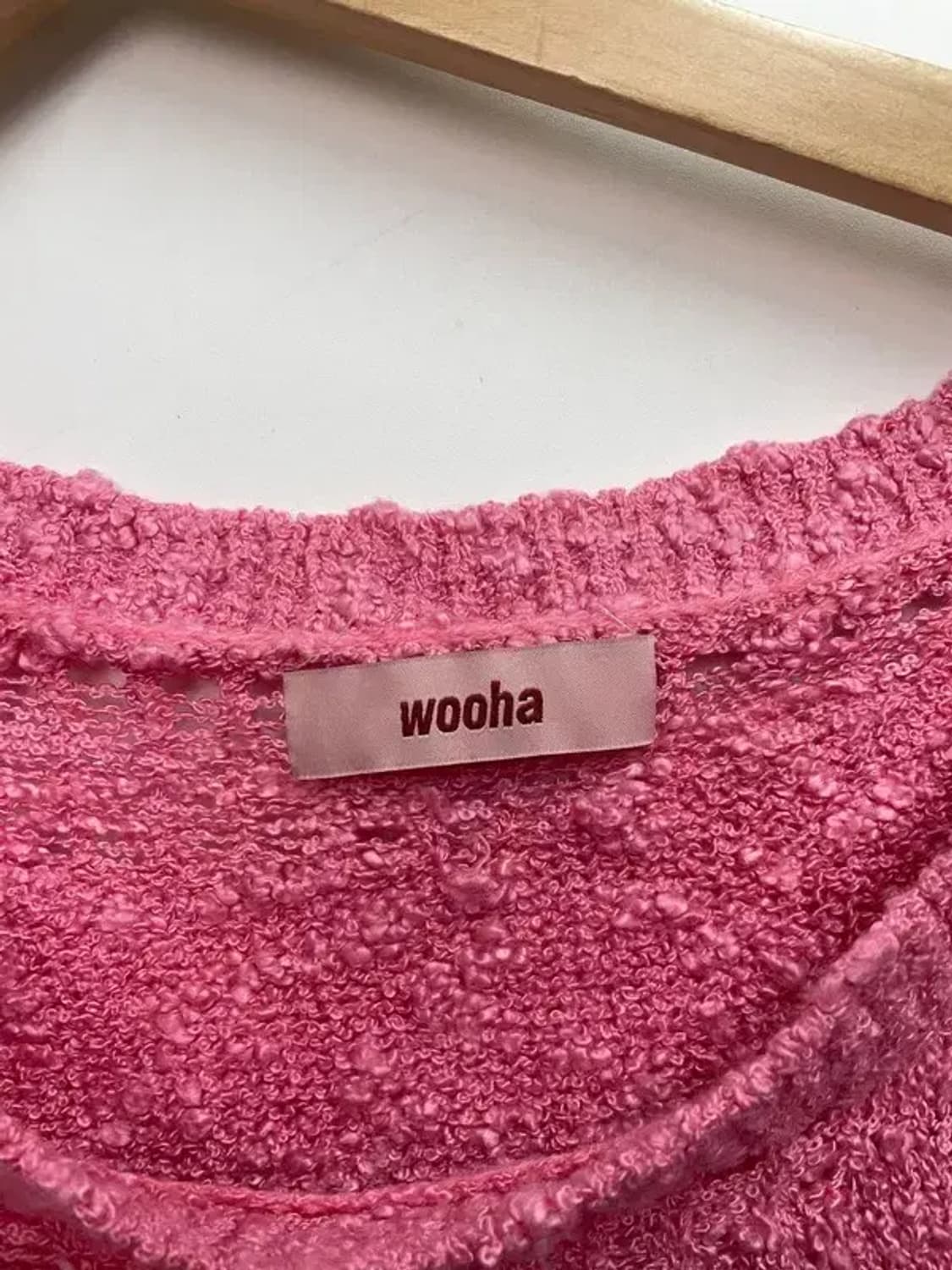 스몰 새상품 wooha 여자 언발란스 니트 상품이미지5