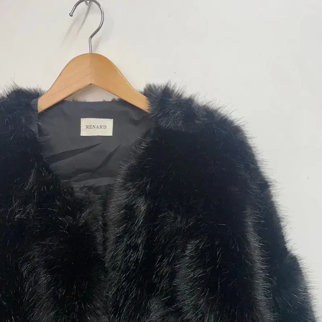 프리 여자 페이크퍼 블랙 여자 자켓 상품이미지4