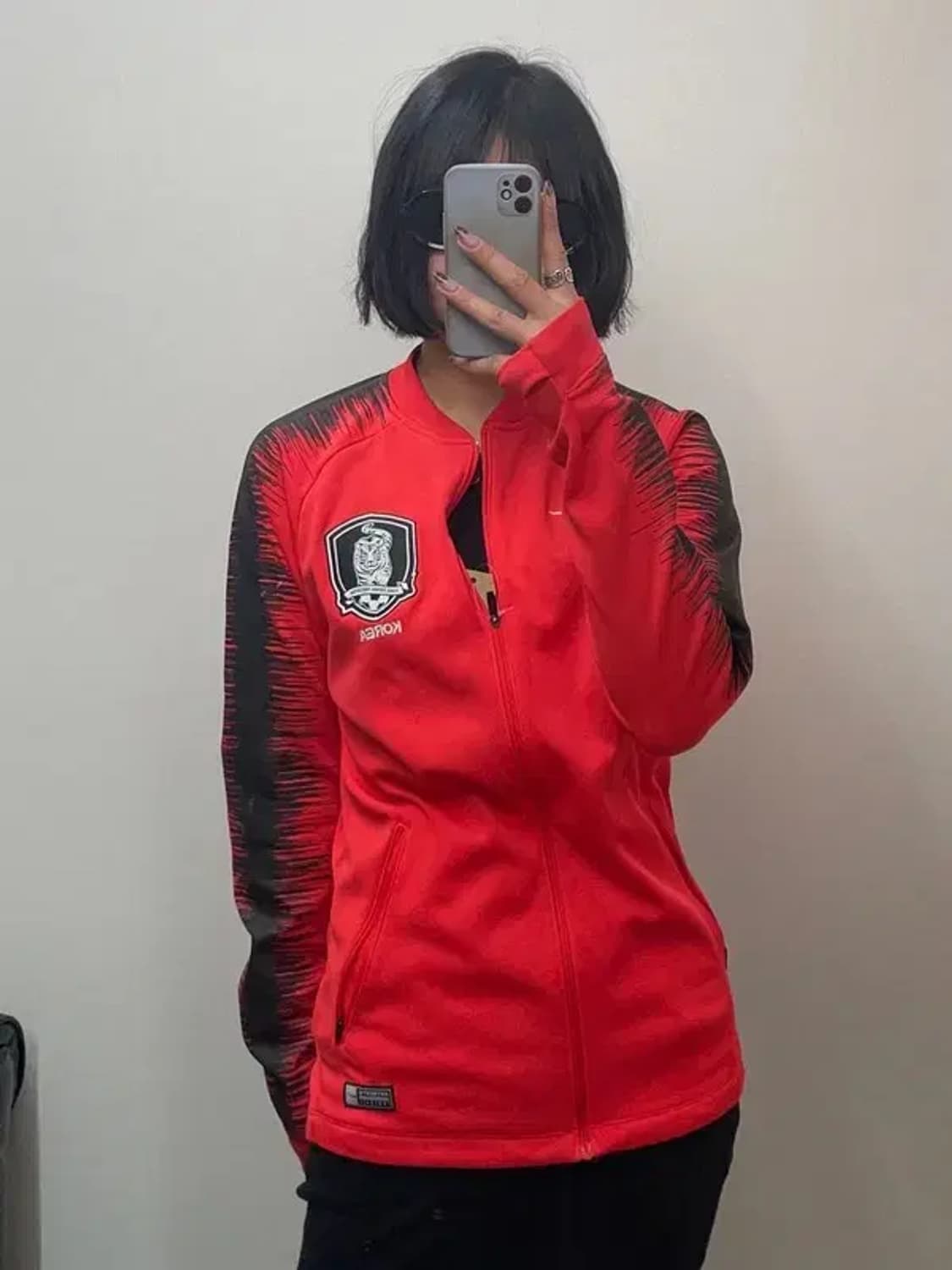 스몰 나이키 18-20 대한민국 국대 스쿼드 앤섬 트랙탑 축구집업 상품이미지1