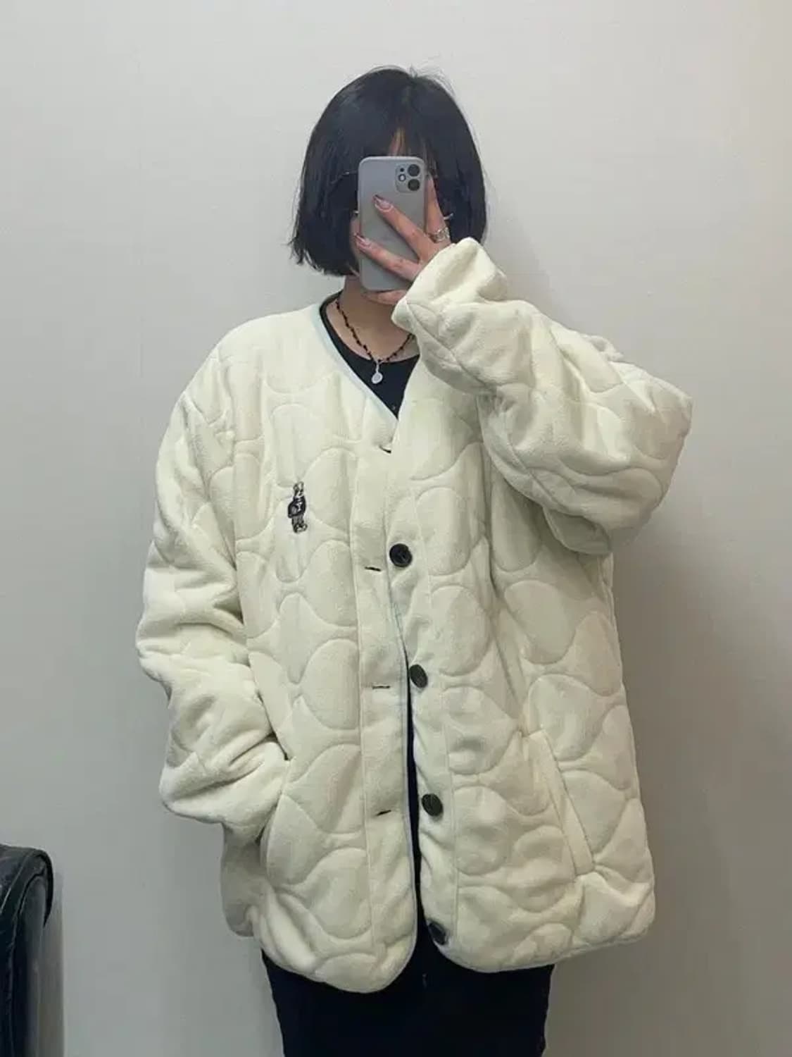 xxl 예일 누빔 깔깔이 패딩 자켓 빅사이즈 상품이미지1