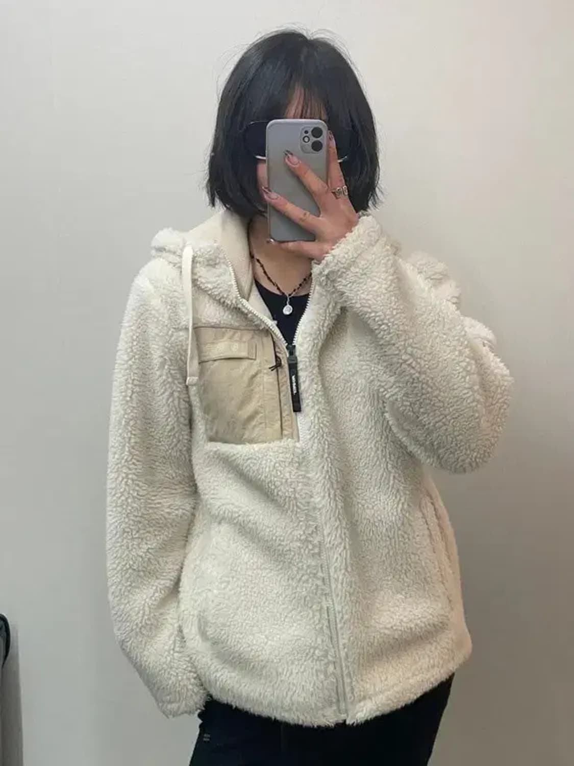 90 프로스펙스 여자 스타일 본딩플리스 후드집업 상품이미지1