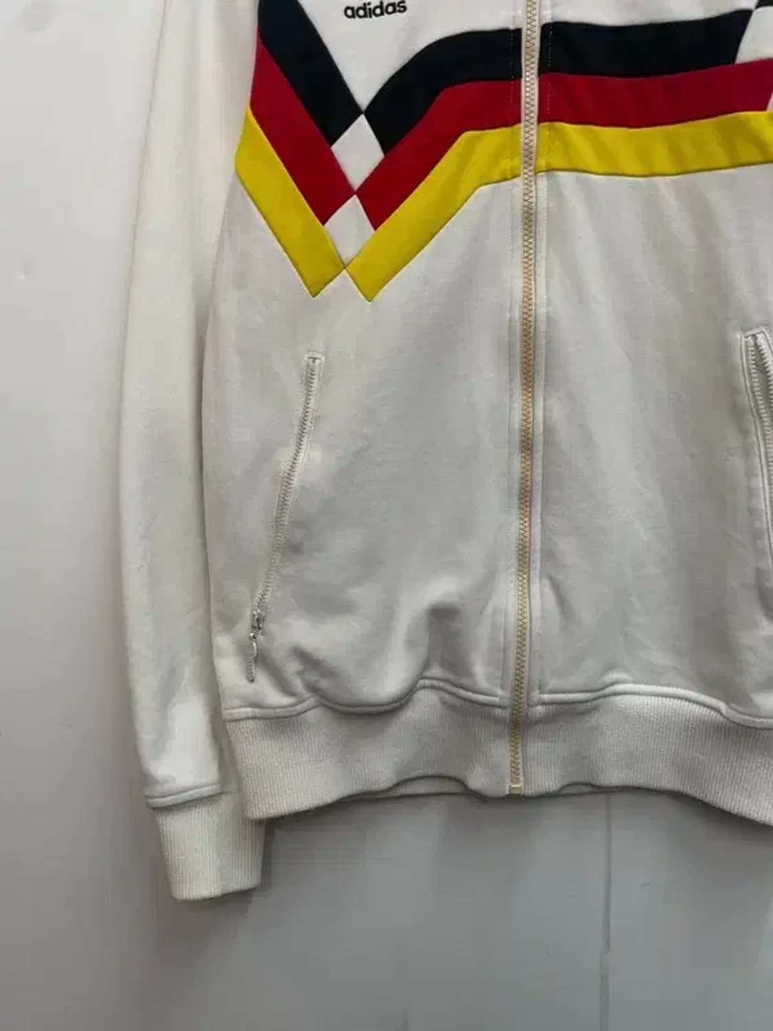 대장급 100아디다스 독일 국대 09-10 화이트 트랙탑 희귀져지 상품이미지3
