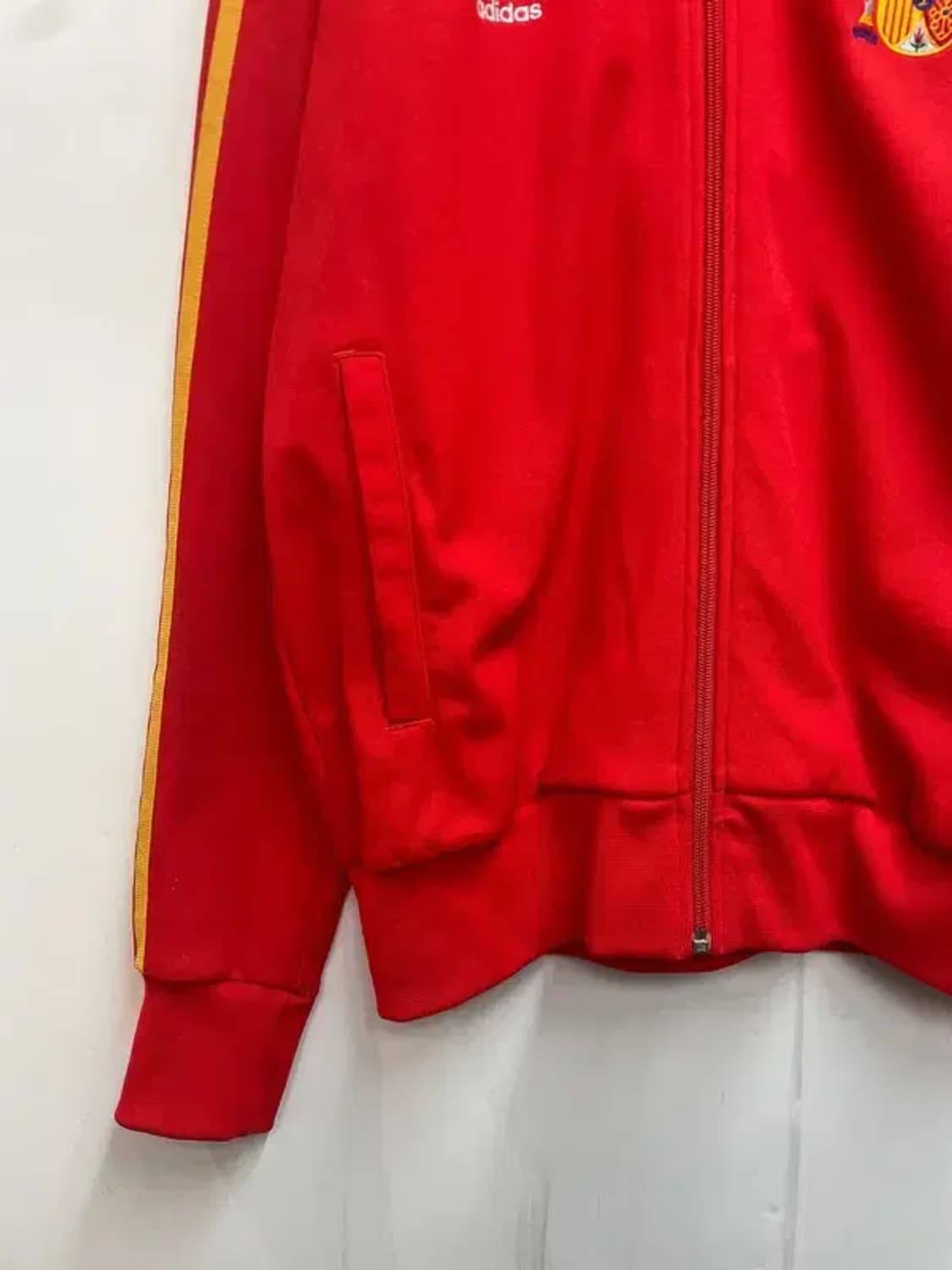 라지 아디다스 오리지널스 삼선 스페인 국대 트레이닝탑 집업 상품이미지3