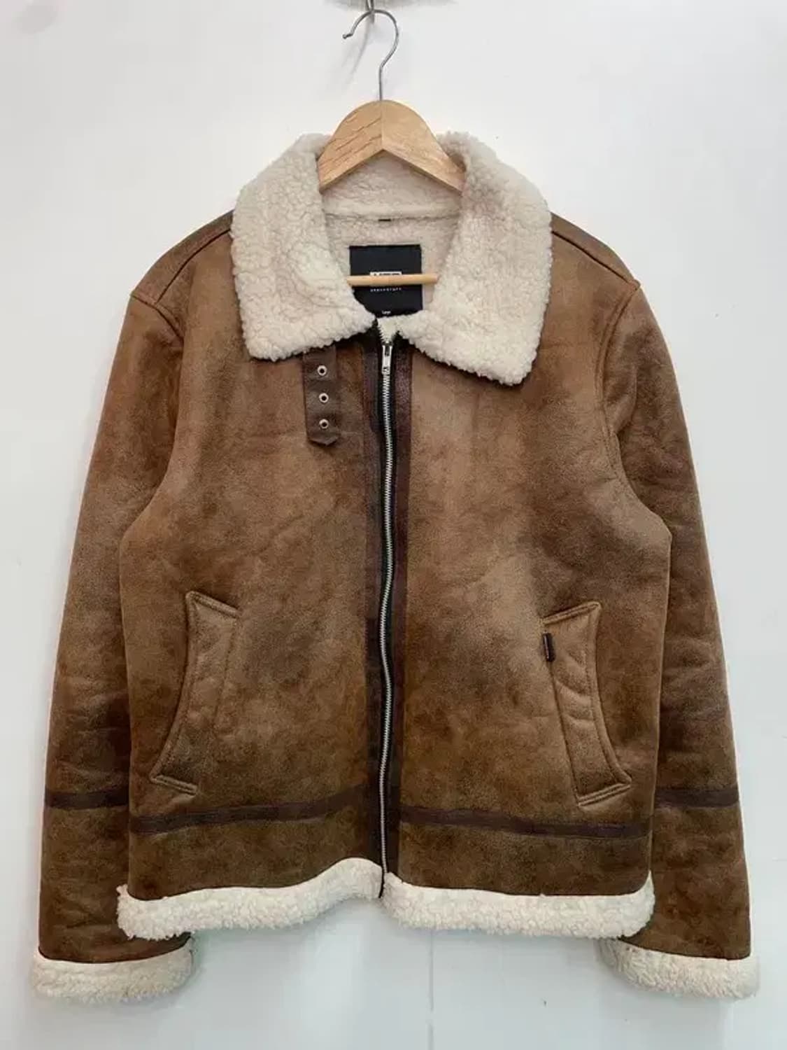 라지 어반스터프 스웨이드 무톤 무스탕 자켓 브라운 상품이미지2