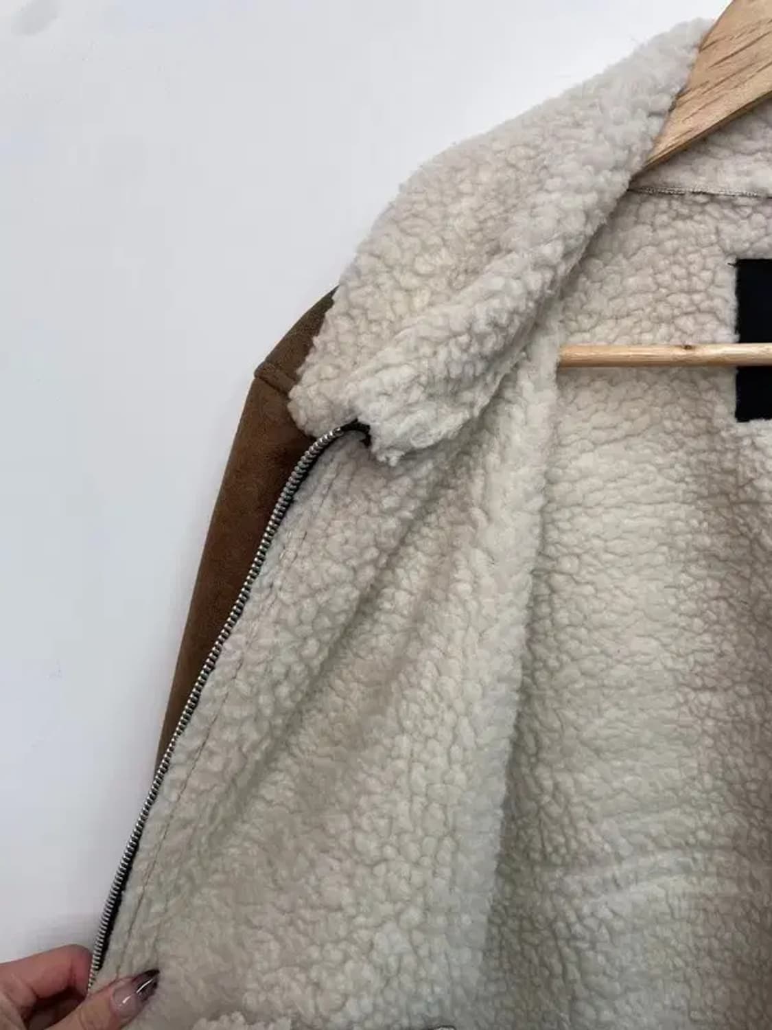 라지 어반스터프 스웨이드 무톤 무스탕 자켓 브라운 상품이미지6