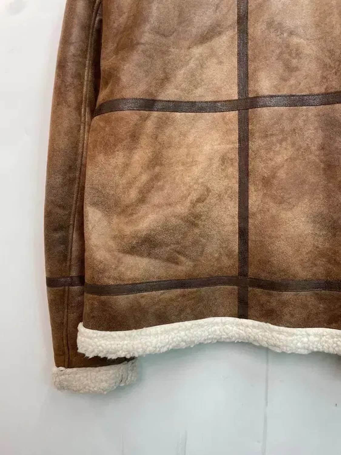 라지 어반스터프 스웨이드 무톤 무스탕 자켓 브라운 상품이미지9