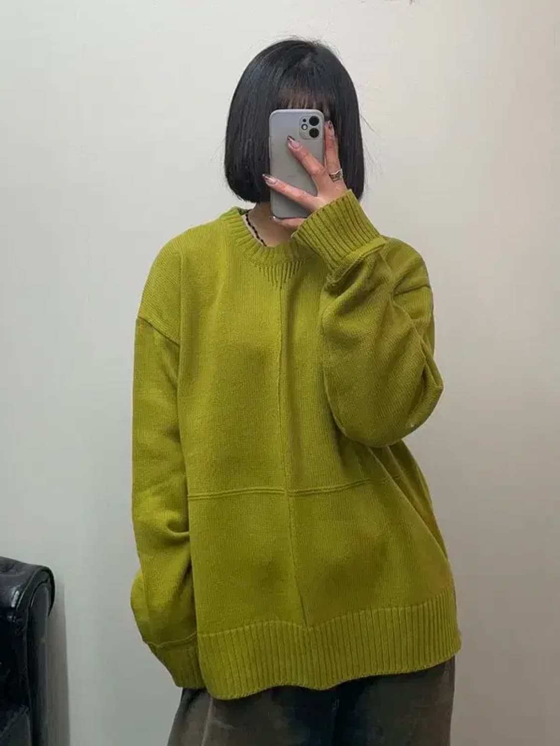 프리즘웍스 모 아크릴 니트 상품이미지1