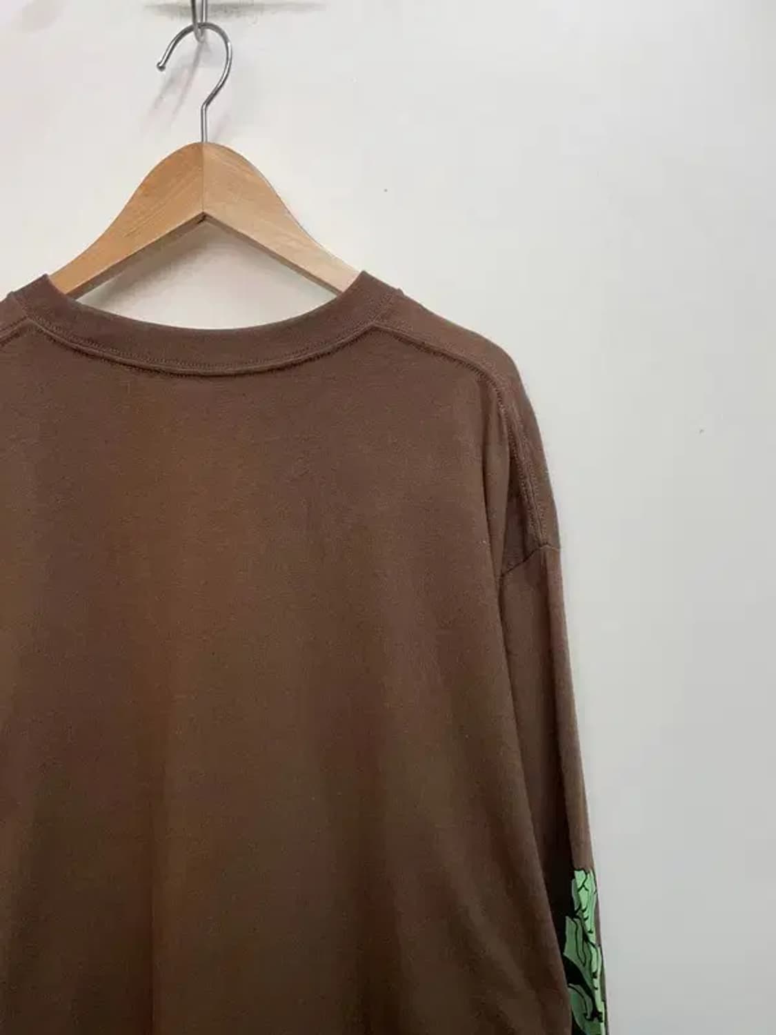 xl 예쓰아이씨 벌스데이 오버핏 브라운 롱슬리브 티셔츠 상품이미지10