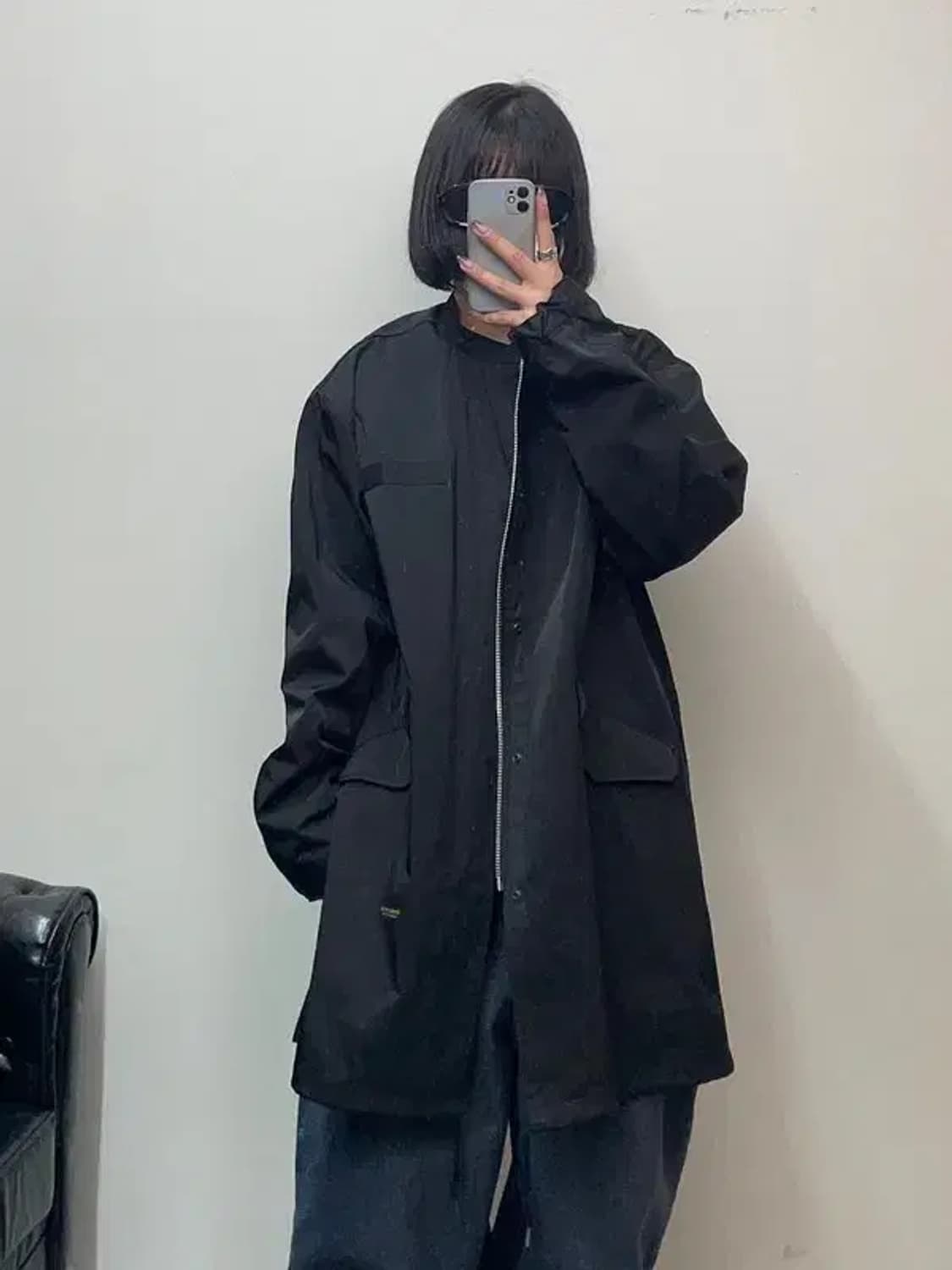 라지 커버낫  M- 65 피쉬테일 블랙 코트자켓 상품이미지1