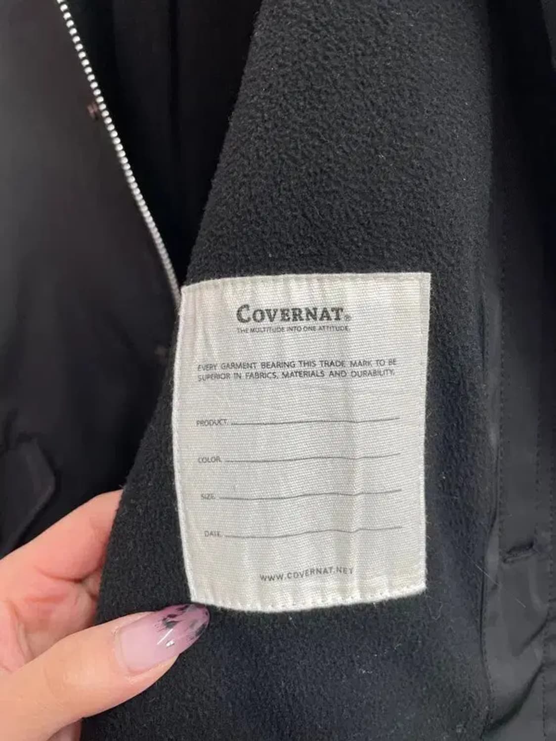 라지 커버낫  M- 65 피쉬테일 블랙 코트자켓 상품이미지7
