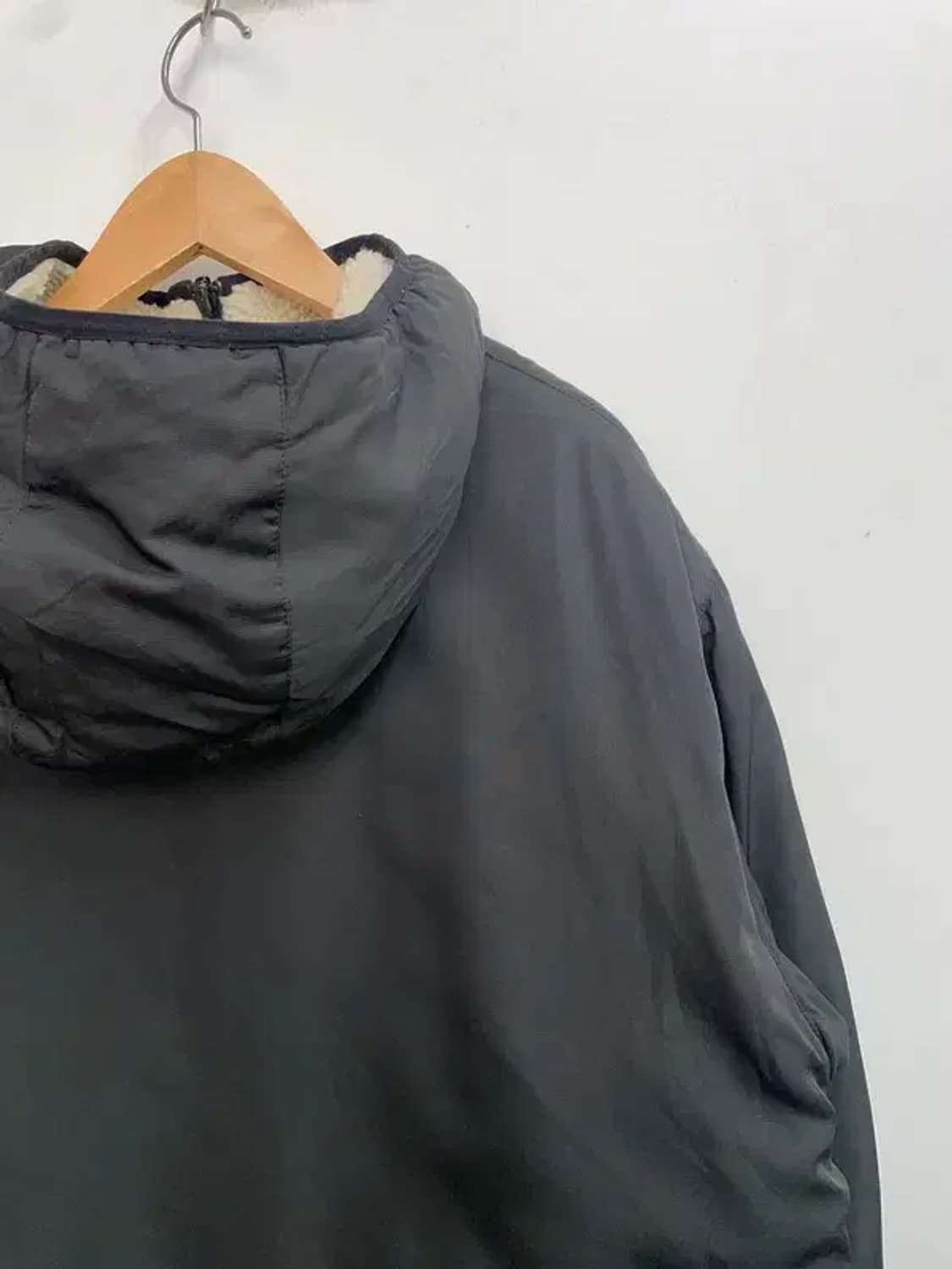 라지 커버낫 리버시블 플리스 자켓 점퍼 블랙 상품이미지10