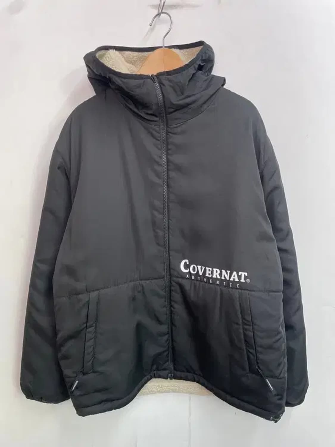 라지 커버낫 리버시블 플리스 자켓 점퍼 블랙 상품이미지2