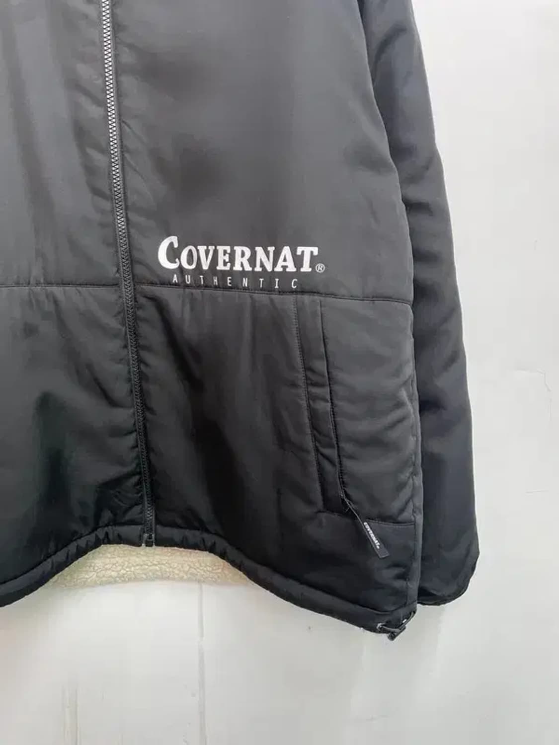 라지 커버낫 리버시블 플리스 자켓 점퍼 블랙 상품이미지3