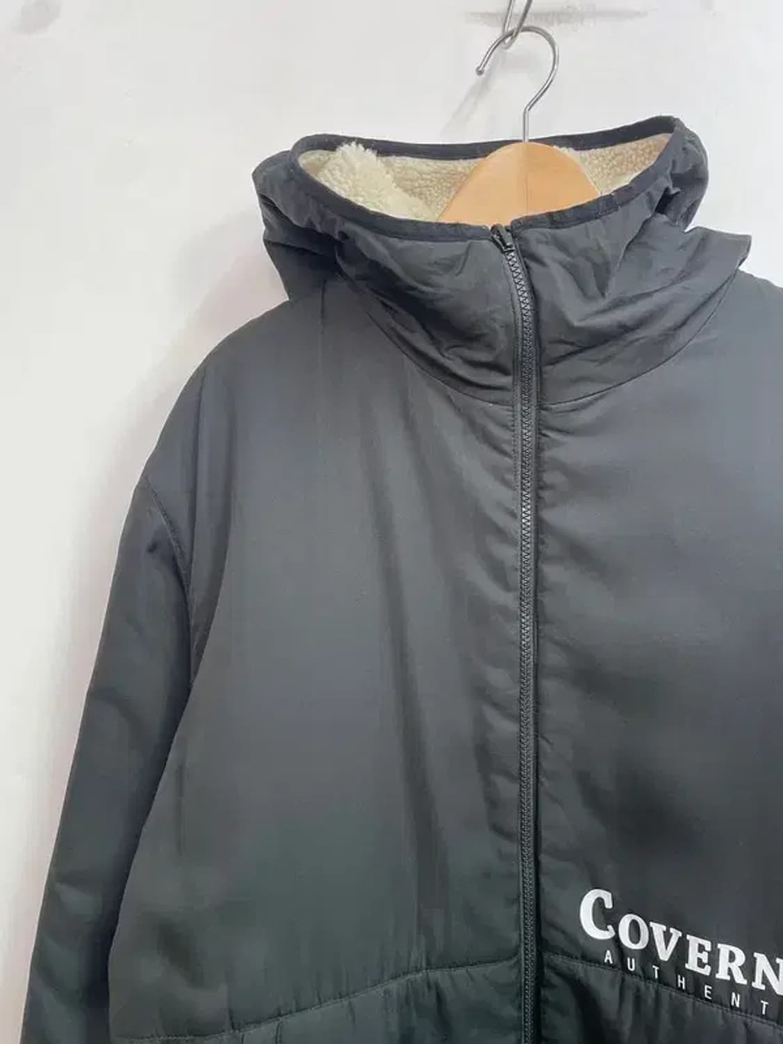 라지 커버낫 리버시블 플리스 자켓 점퍼 블랙 상품이미지4